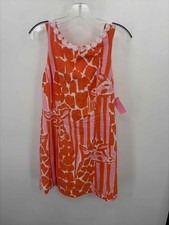 Pre-Owned Lilly Pulitzer Target Orange Size 8 Short Sleeveless Dress
