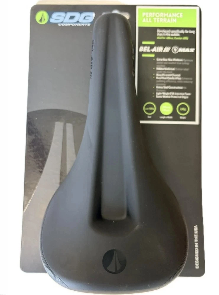 SDG Unisex 06061 Bel Air Ti-Alloy Rail Saddle, Verde SDG Unisex 06061 Bel Air Ti-Alloy Rail Saddle, Verde