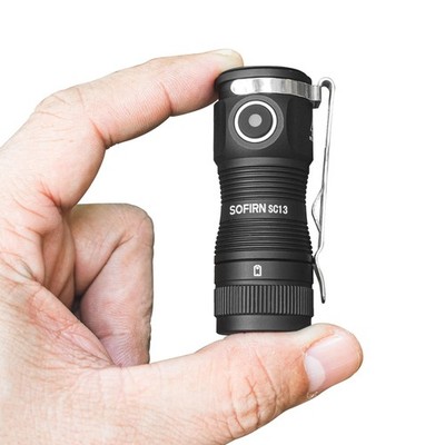 sofirn LED Small Flashlight USB C Rechargeable, SC13 Bright 1300 Lumens Black 
