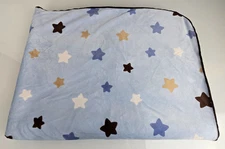 Circo Target Baby Boy Blue Brown Security Blanket Stars Sherpa White Y2K