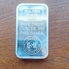 Golden State Mint 5 oz .999 Fine Silver Bar Bullion Silver Composition