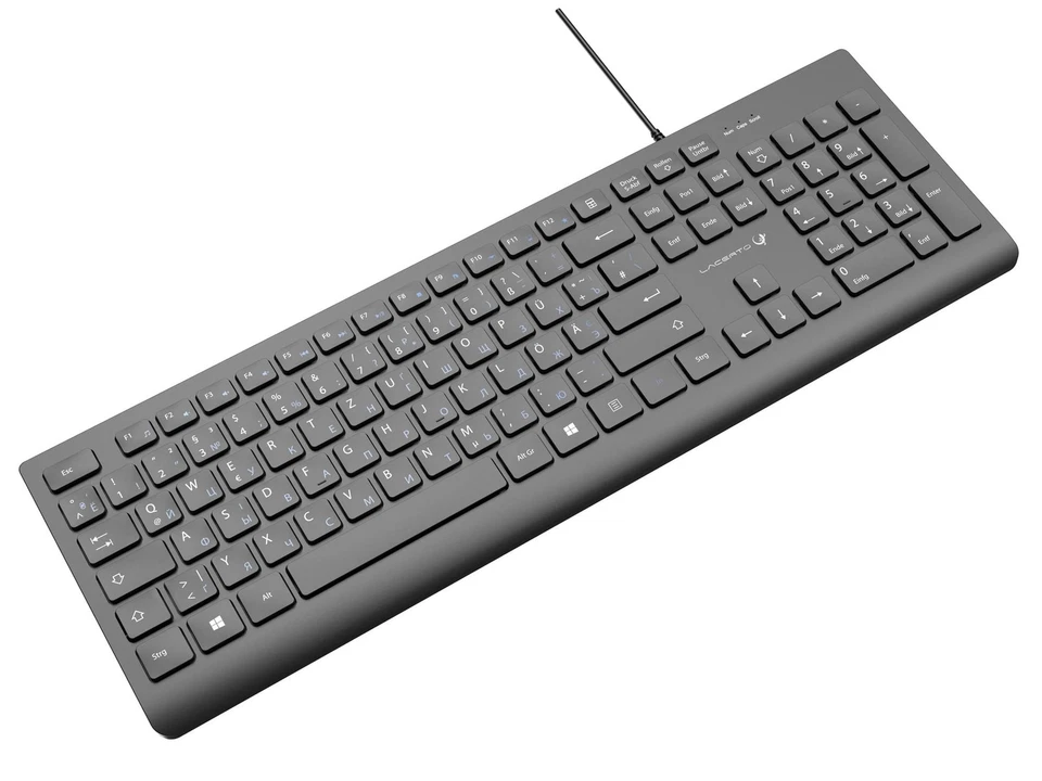 Lacerto® | Russisch-Deutsche/Ukrainische Multimedia-Tastatur USB | LUCER-DR514 - Bild 3 von 3