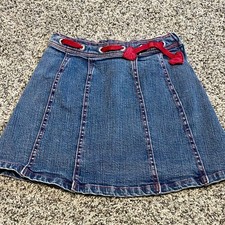 Vintage Gymboree Sz 6 Jean Skirt Valentines Heart