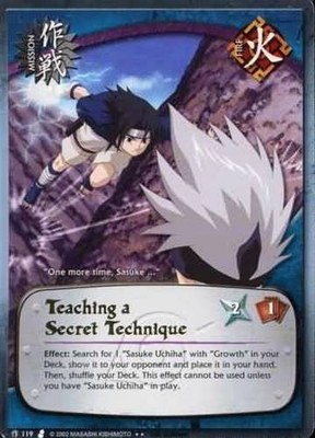 Teaching a Secret Technique - M-119 - Rare - 1st Edition - Wavy Foil Curse of th