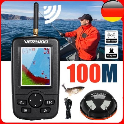 100M Pro Funk Fischfinder Sonar Detektor Dot Matrix Echolot Fischfinder Angeln