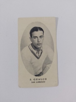Sebastian GUALCO Rookie TC Trading Card Nobleza Co. San Lorenzo Argentina 1935