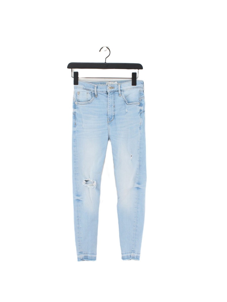 River Island Women's Jeans W 28 in Blue 100% Other Skinny