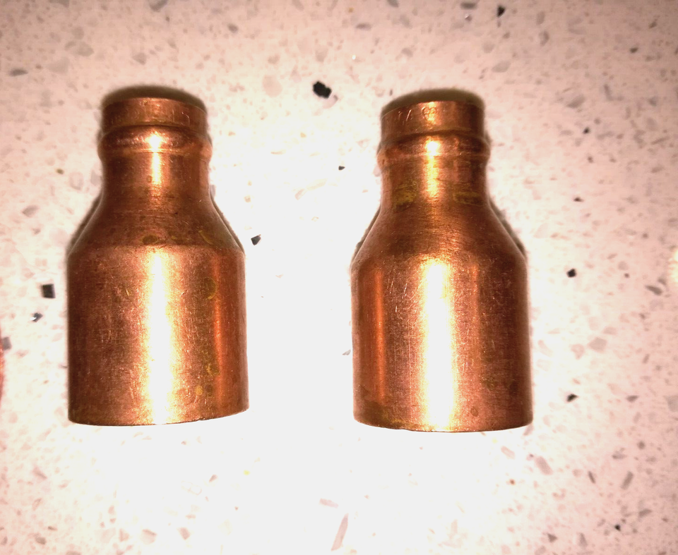 4 x GENUINE "YORKSHIRE" BRAND COPPER SOLDER RING 28mmx15mm REDUCER
