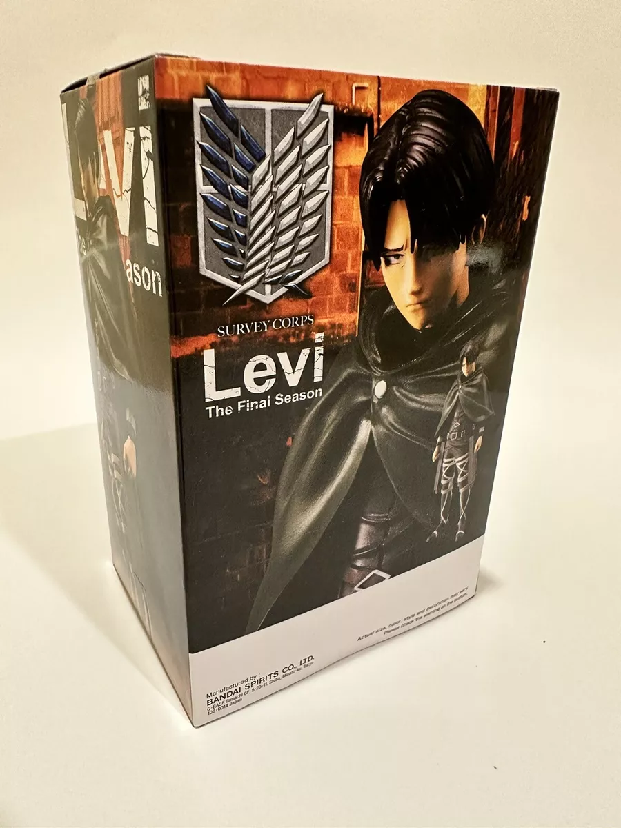  Banpresto Attack On Titan Levi Figure Statue Survey Corps Levi  The Final Season Special Ver. About 6.2 Inch : Toys & Games