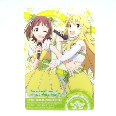 16 Miki Hoshii Haruka Amami Plastikkarte THE IDOLM@STERO Projekt IM@S BANDAI