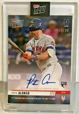 Pete Alonso 2019 Topps Now Baseball RC #32A 1st Career HR Autograph Auto #'d/99