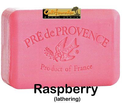 Pre de Provence RASPBERRY 150 Gram French Soap Bath Shower Bar Shea Butter