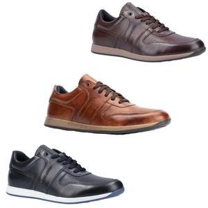 mens smart leather trainers