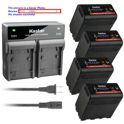 Kastar Battery AC Rapid Charger for Atomos NP-F970 F960 Atomos Shogun Inferno