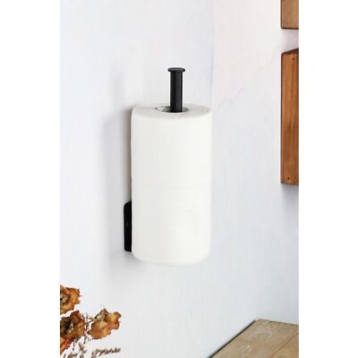 Metall Wand-Küchenrollenhalter schwarz Papierrollenhalter Küchenpapierhalter 4251699875318