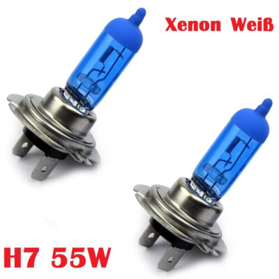 4 Stück Mobilitee H7 XENON Look Lampen 8500K XXL 55W 12V Abblendlicht Fernlicht