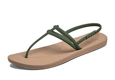 olive green flat sandals
