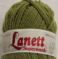 Lanett Superwash Yarn by Sandness Garn Basil 9544