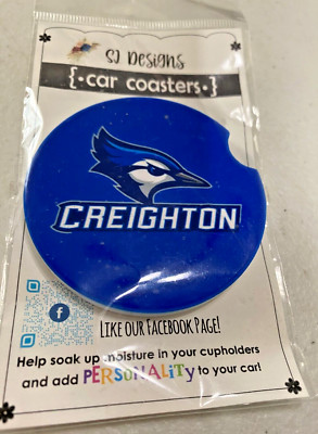 New in package Creighton Blue Jays SJ Designs car coaster