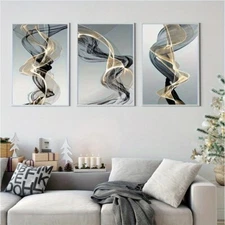 3 Piece Modern Luxury Canvas Wall Art Print - Unframed