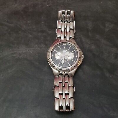 Fossil Blue Moon Phase Mens 42mm Quartz Watch BQ9135 Black Fossil Blue Moon Phase Mens 42mm Quartz Watch BQ9135 Black