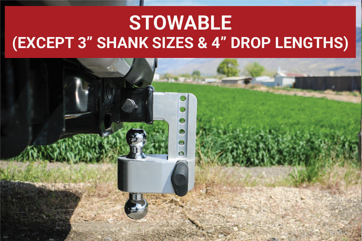 Weigh Safe Trailer Hitch - 180 Hitch - Drop Hitch w/Chrome Combo Ball - 6" Drop