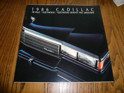 1986 Cadillac DeVille Fleetwood Fleetwood Seventy Five Limo Sales Brochure - Two