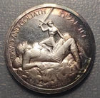 ISRAEL 20TH ANIVERSARY MEDAL 1948-1968 DAVID AND GOLIATH SILVER