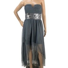 Roberta Sequin Embellished Tulle Hi-Low Formal Prom Dress Fairycore Homecoming