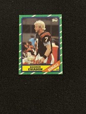 1986 Topps #255 Boomer Esiason Cincinnati Bengals Rookie Card RC. rookie card picture