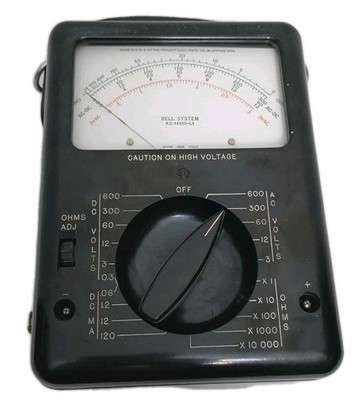 TRIPLETT BELL  SYSTEM VOM KS-14510-L1 DC/AC~ DC MA ~ OHMS Tested & 100% Working!