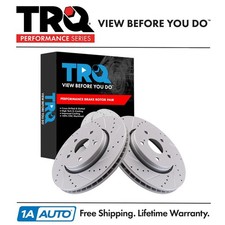 TRQ Performance Front Brake Rotors Set Fits 2018-2022 Toyota C-HR