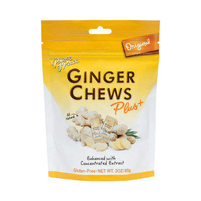Prince of Peace Ginger Chews Plus Original, 3 oz Bag | Upset Stomach, Nausea