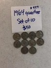 1964 Quarter Set Of 10 #427