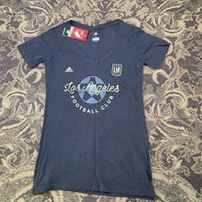 LAFC Los Angeles Football Club adidas Black T-Shirt Womens Size Small New