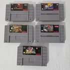 SNES 5 Game Lot Authentic Donkey Kong Mortal Kombat Ultraman Street Fighter EUC