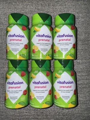 6 Vitafusion PreNatal Gummy Vitamins 36 Each Exp: 7/26 Folate and DHA