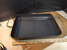 Non-Stick Green Pan Chop And Grill 13" X 10" Rectangular Roasting Pan w/ Handles