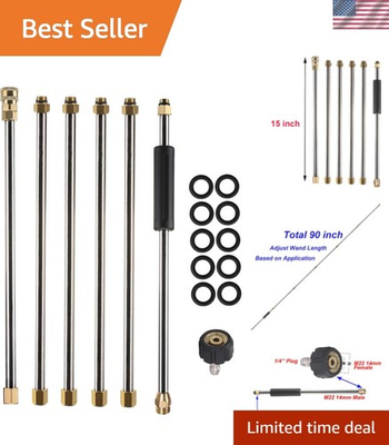 #ad Adjustable 90 Inch Lance with 1 4 Quick Connect for Ultimate Pressure Washing $49.79