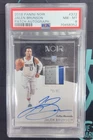 2018-19 Panini Noir Jalen Brunson Rookie Patch Auto Color RC /99 #372 PSA 8