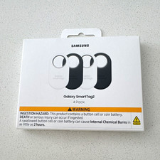 Samsung Galaxy SmartTag2 4 Pack Item Tracker White/Black EI-T5600KWEGUS