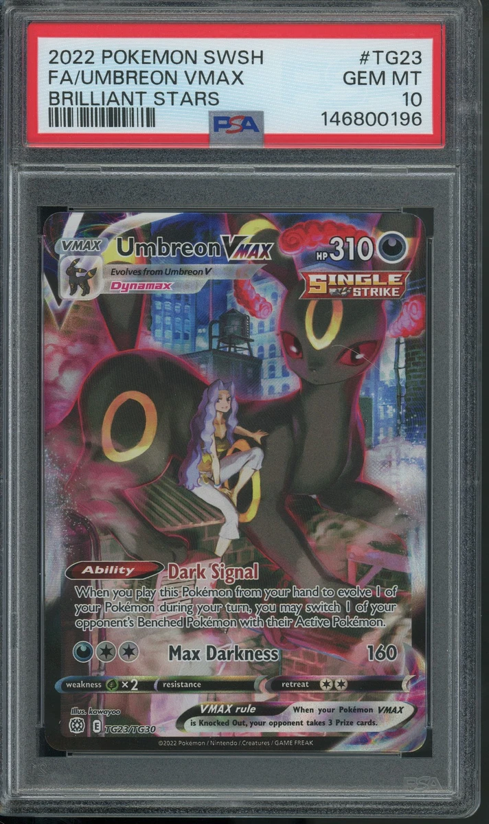 Umbreon VMAX TG23/TG30 Swsh09: Brilliant Stars Trainer Gallery for