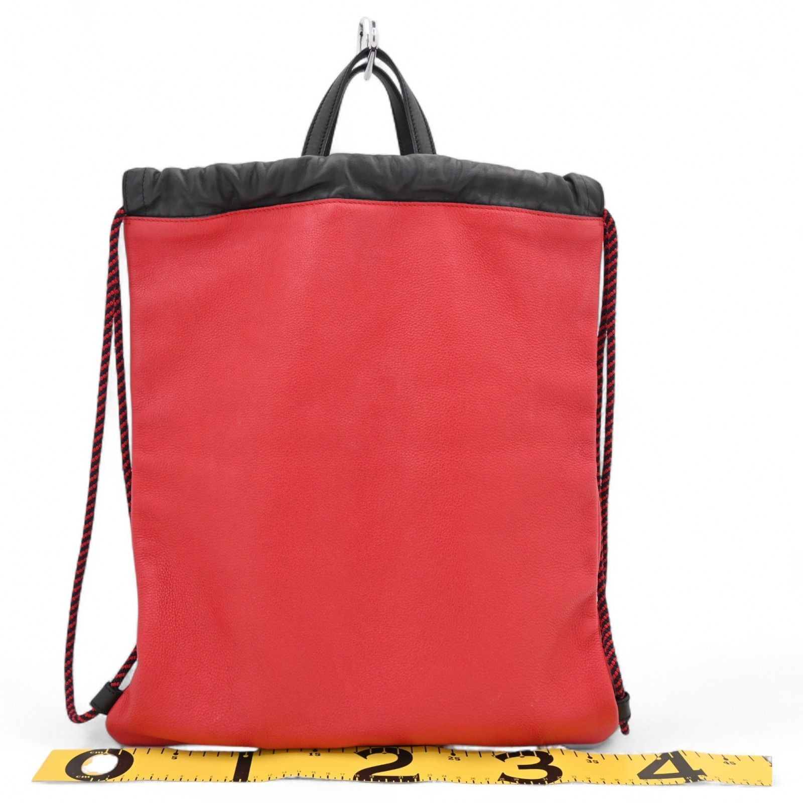 Gucci Coco Captain Backpack Hibiscus Red Black Le… - image 2