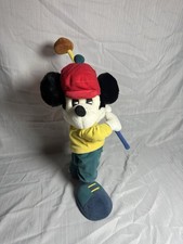 Disney Store Vintage Mickey Mouse Golfer plush toy