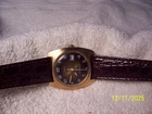 VINTAGE TIMEX BROWN DIAL W/BROWN BAND   MANS W/WATCH  70S
