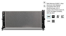 DNA Motoring CU2837 1-Row Aluminum Core Radiator Compatible