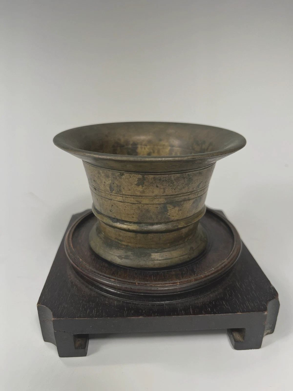 Spain Spanish Iberia Bronze Linear Decoration Mortar ca. 16-17th century