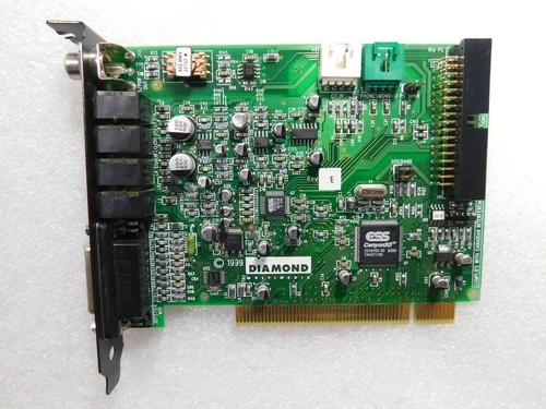 DIAMOND MONSTER SOUND MX400 ESS CANYON 3D ES1970S 4CH QUAD PCI SOUND CARD
