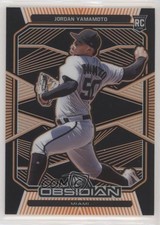 2020 Panini Chronicles Obsidian Electric Etch Orange 36/50 Jordan Yamamoto fm0