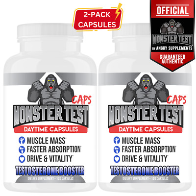 Monster Test 120ct CAPSULES Testosteron Booster for Men Testosterona Pills 240CT